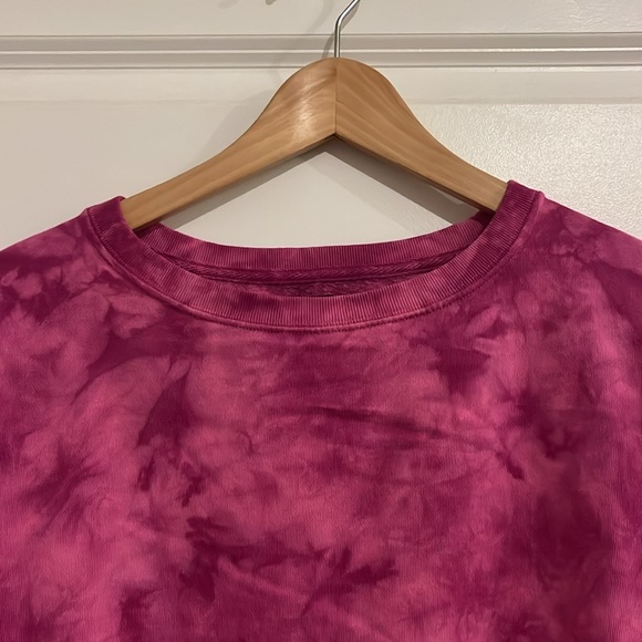 GAP vintage soft crew neck sweatshirt. Pink tie-dye. Medium. - Picture 2 of 3